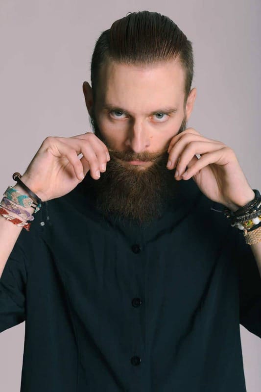 Hipster style bearded man